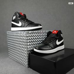  Кроссовки мужские Nike Air Jordan, черные с белым