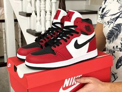 Кроссовки мужские Nike Air Jordan , красные с белым 41-46р
