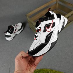Кроссовки Nike M2K Tekno белые с черным, 37-41р