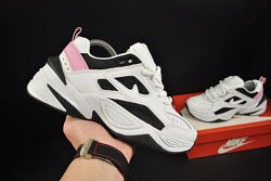 Кроссовки женские Nike M2K Tekno, белые с розовым