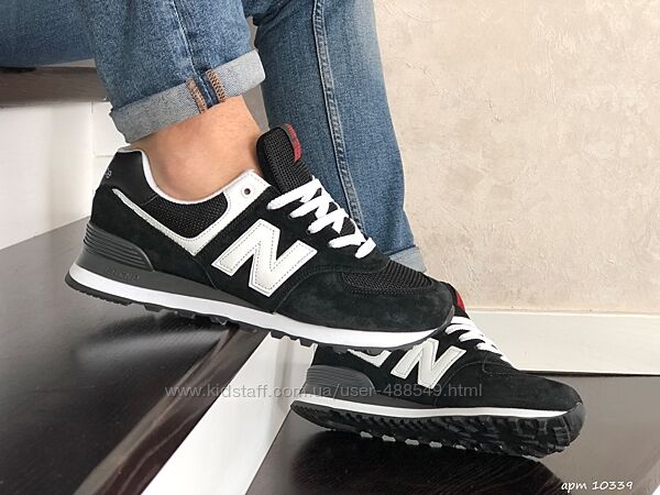 Кроссовки мужские New Balance 574 , замш/текстиль