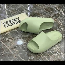 Шлепанцы женские Adidas Yeezy Slide, салатовые 