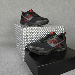 Кроссовки мужские Nike Air Shield Чёрные с красным