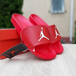 Шлепанцы мужские Jordan красные