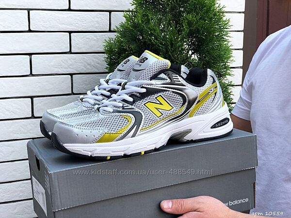 Кроссовки мужские New Balance Abzorb 530 , серые с желтым