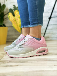 Кроссовки женские air max, серые с розовым 36-41р