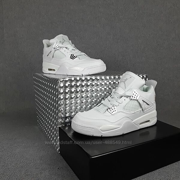 Кроссовки мужские Nike Air Jordan 4, белые