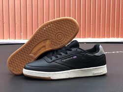 Кроссовки мужские Reebok Club C 85 Leather, черные