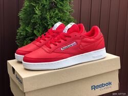 Кроссовки мужские Reebok Club C 85 Leather, красные