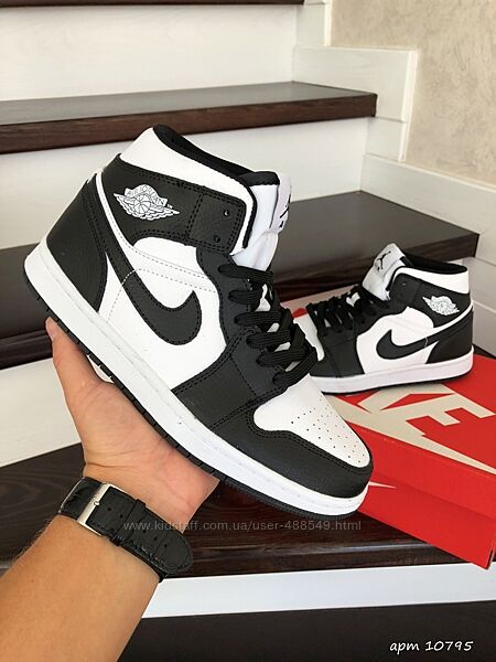 Кроссовки Nike Air Jordan, черные с белым 36-41р