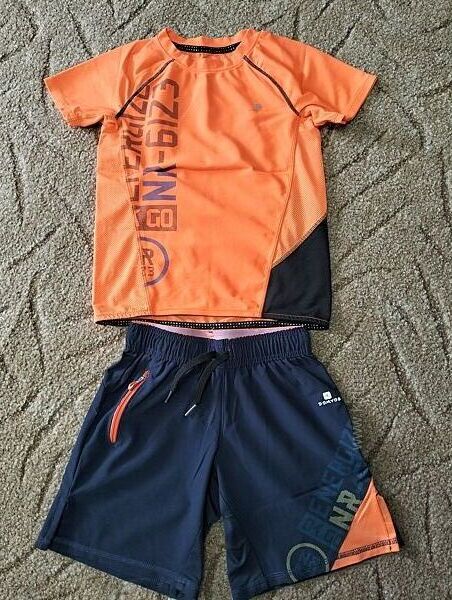 Літній костюм Decathlon Domyos 6-8 р. шорти штани футболка хлопчик 