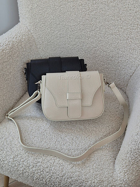 Шкіряна сумка кросбоді, saddle bag Італія. Кожаная сумка кроссбоди Италия