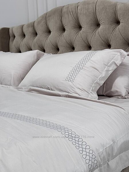 Постільна білизна LOFT вишивка мерсиризована бавовна євро 200х220