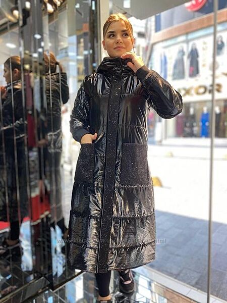  Пальто куртка єврозима турція з камінцями