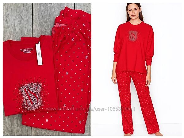 Мягкая и уютная Фланелевая пижама от Victorias Secret XS