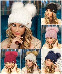 Шапка с  бубонами Людисия 4377