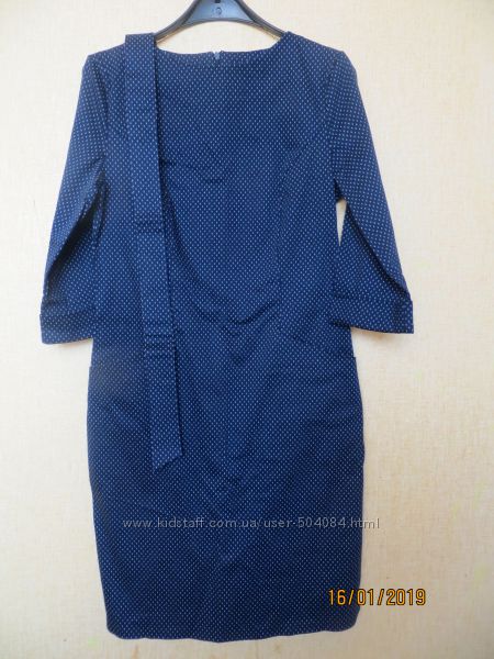 Синее платье в размере М-Л 44-46