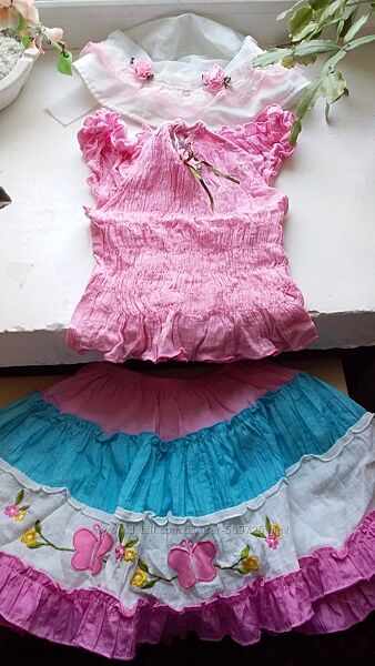 Літнє плаття дівчинці 5-6 років р.110