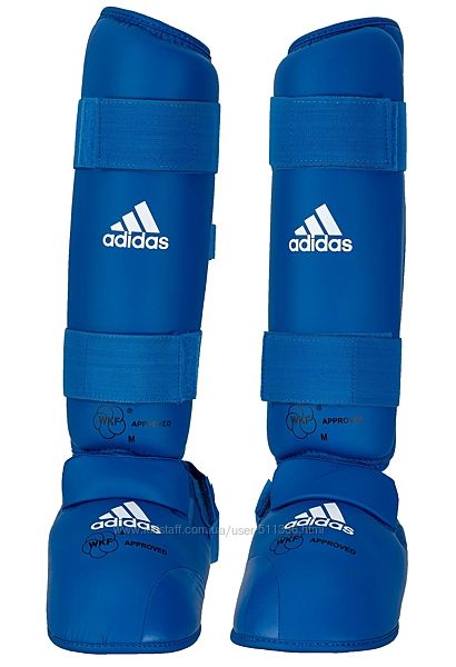 Защита голени и стопы Adidas для Каратэ WKF.