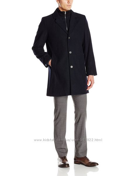 Пальто Tommy Hilfiger Mens Bruce 36 Inch Single Breasted Wool Top Coat