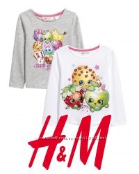 Брендовані реглани Shopkins для дівчат від 2-4 роки від H&M Швеція