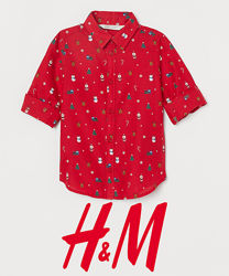 Сорочки новорічні для хлопців 1.5-2 роки фірми H&M Швеція
