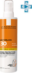 Солнцезащитный спрей для лица и тела спф La Roche Posay Anthelios Spray Ля Рош Позе Антгелиос SPF 30 200мл