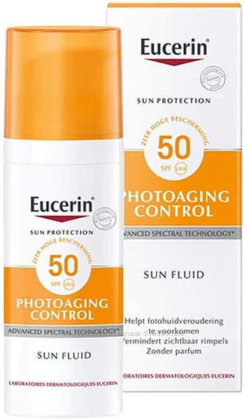 Солнцезащитный антивозрастной флюид Эуцерин Сан спф Eucerin Anti-Age Sun Fluid SPF 50 50мл