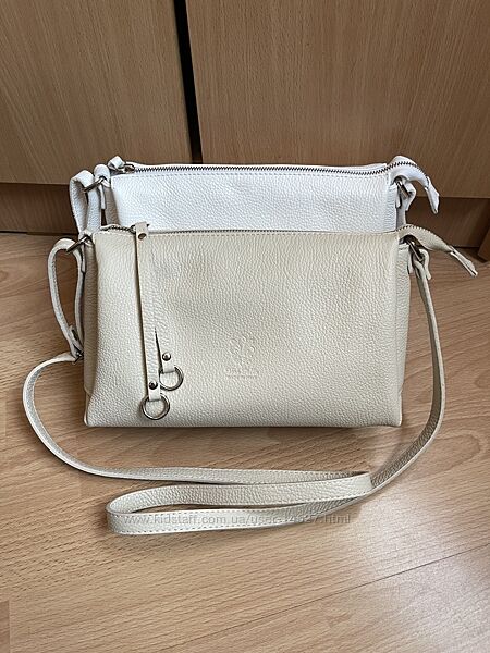  Светлые сумки crossbody Vera Pelle Made in Italy 