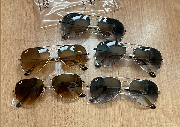  Очки Ray Ban  Aviator оригинал 58 мм. 2 модели в наличии