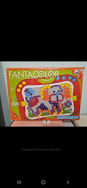 Это развивающая игрушка-мозаика Quercetti FantaColor 300. 