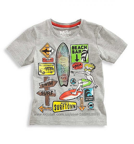 Распродажа детских футболок  для мальчиков на лето от H&M, C&A
