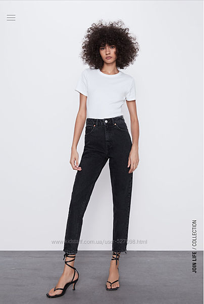 Zara мом джинсы 40,44  размер, высокая посадка