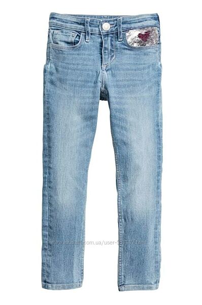 Джинси з блиском від H&M для дівчинки