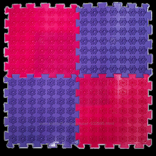 Акупунктурний масажний килимок Лотос 4 елемента