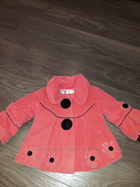 Пальто стильное нарядное, 98-104