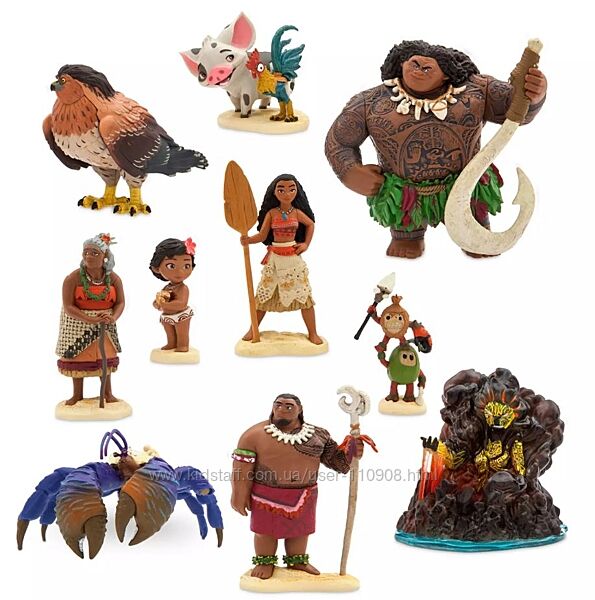 Moana Deluxe набор фигурок Disney 10 шт