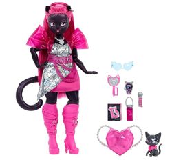 Лялька Монстер Хай Кетті Нуар з вихованцем Monster High Catty Noir with Pet