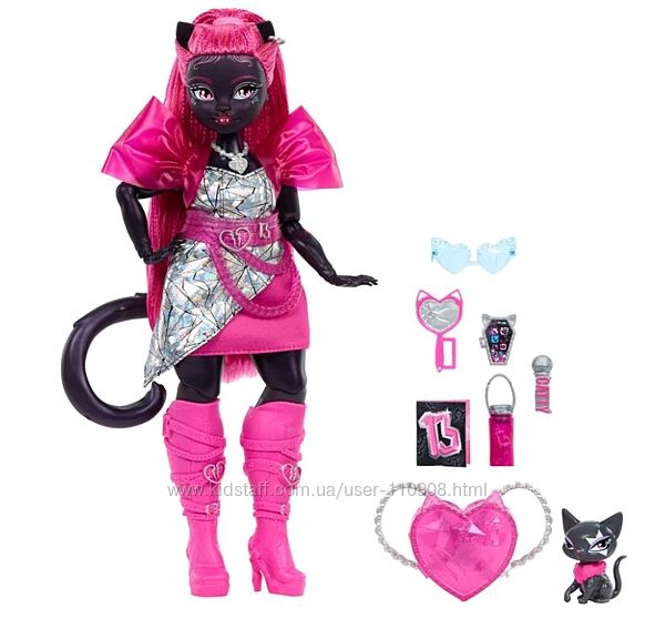 Лялька Монстер Хай Кетті Нуар з вихованцем Monster High Catty Noir with Pet