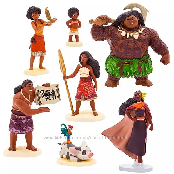 Набір ігрових фігурок Моана Ваяна 2 / Moana 2 Figure Set