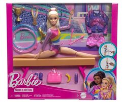 Barbie блондинка Барби гімнастка з аксесуарами