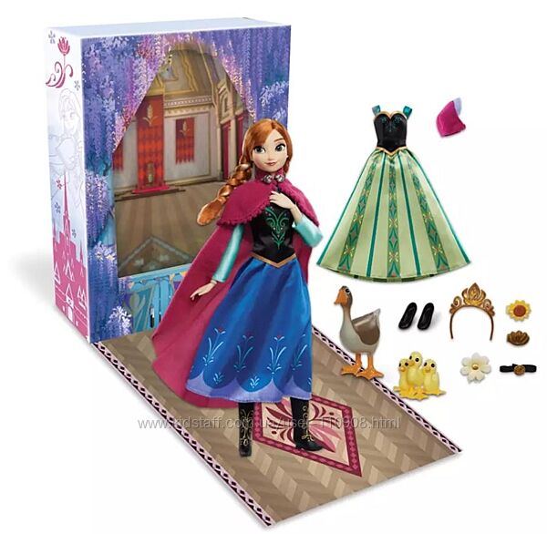 лялька Анна з додатковою сукнею та аксесуарами Anna Disney Story Doll Fro