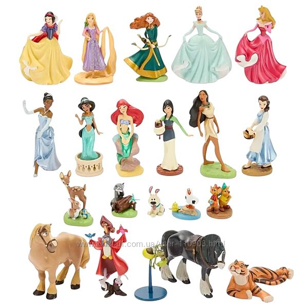Великий набір фігурок принцес Disney з вихованцями