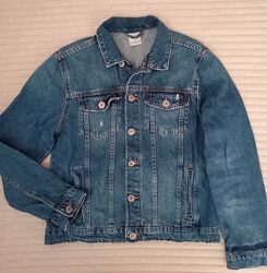 Джинсовая, котоновая куртка Zara, размер 11-12 лет, рост 146-152 см