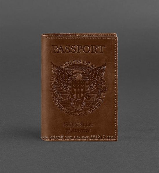 Обложка кожаная для паспорта унисекс цвета