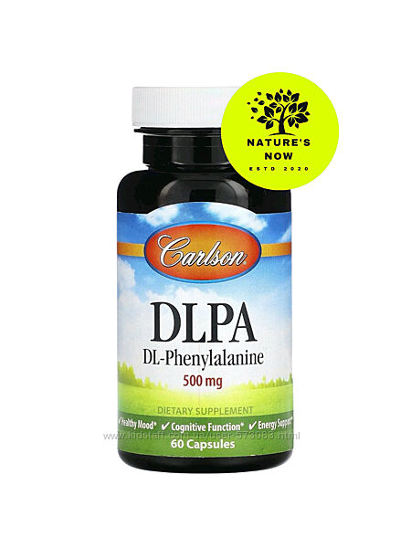 Carlson DL фенилаланин 500 мг - 60 капсул/ США, dlpa