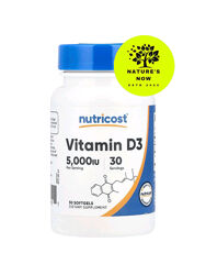 Nutricost витамин Д3 5000 МЕ - 30 капсул / США