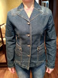 Женская джинсовая куртка-пиджак 
