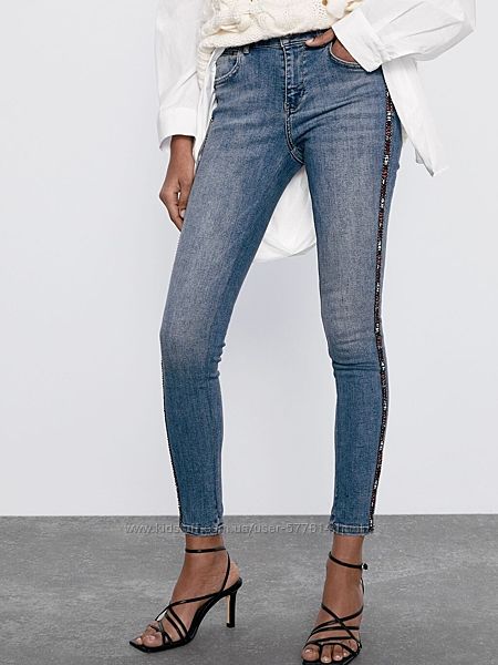 Джинси Zara skinny 34