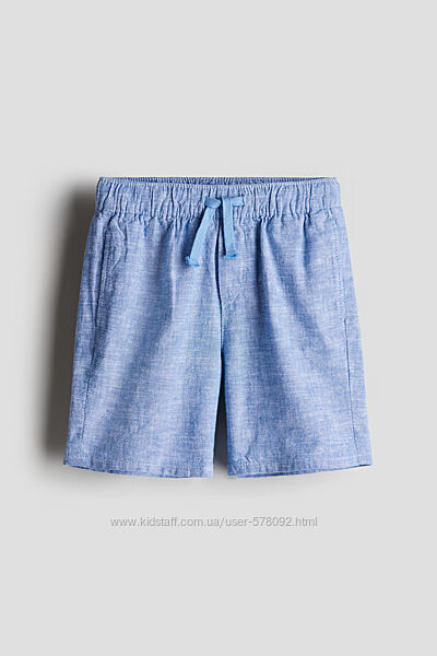 Шорти H&M з домішками льону розм.134 та 140